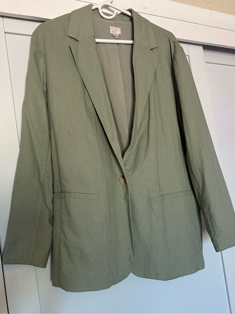 a new day Sage Green Single-Button Women's Blazer